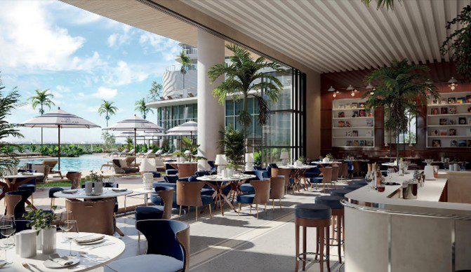 A moradia de alto padrão passa a incorporar conveniência, atmosfera e serviço até com restaurantes privativos, como no novo Cipriani Residences, na Brickle Ave., em Miami