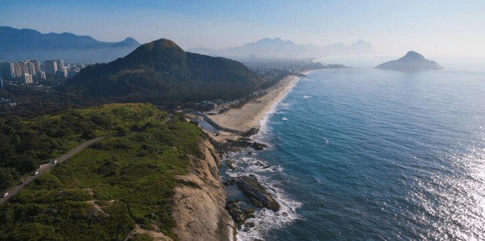 Visão aérea da Barra da Tijuca