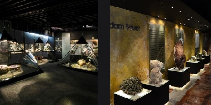 Na imagem vemos uma exposição do museu H.Stern sobre jóias raras