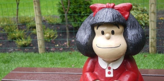 Buenos Aires: imagem de escultura da personagem Mafalda 