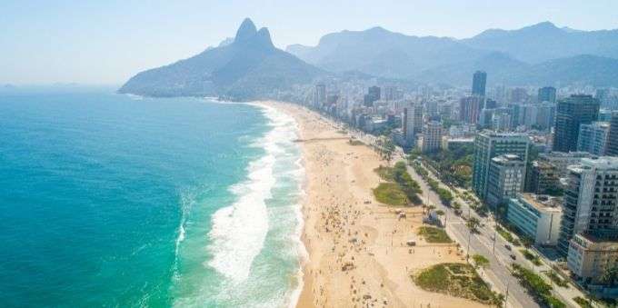 Imagem aérea de Ipanema