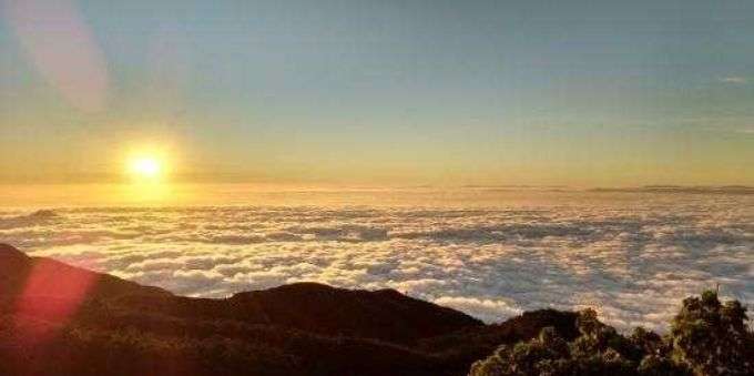 Visão aérea do Pico do Itapeva em Campos do Jordão