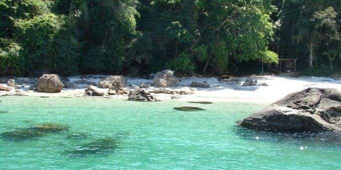 Imagem da Ilha da Gipóia, em Angra dos Reis