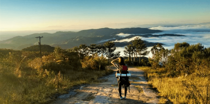 Visual do alto do Parque Nacional em Paraty